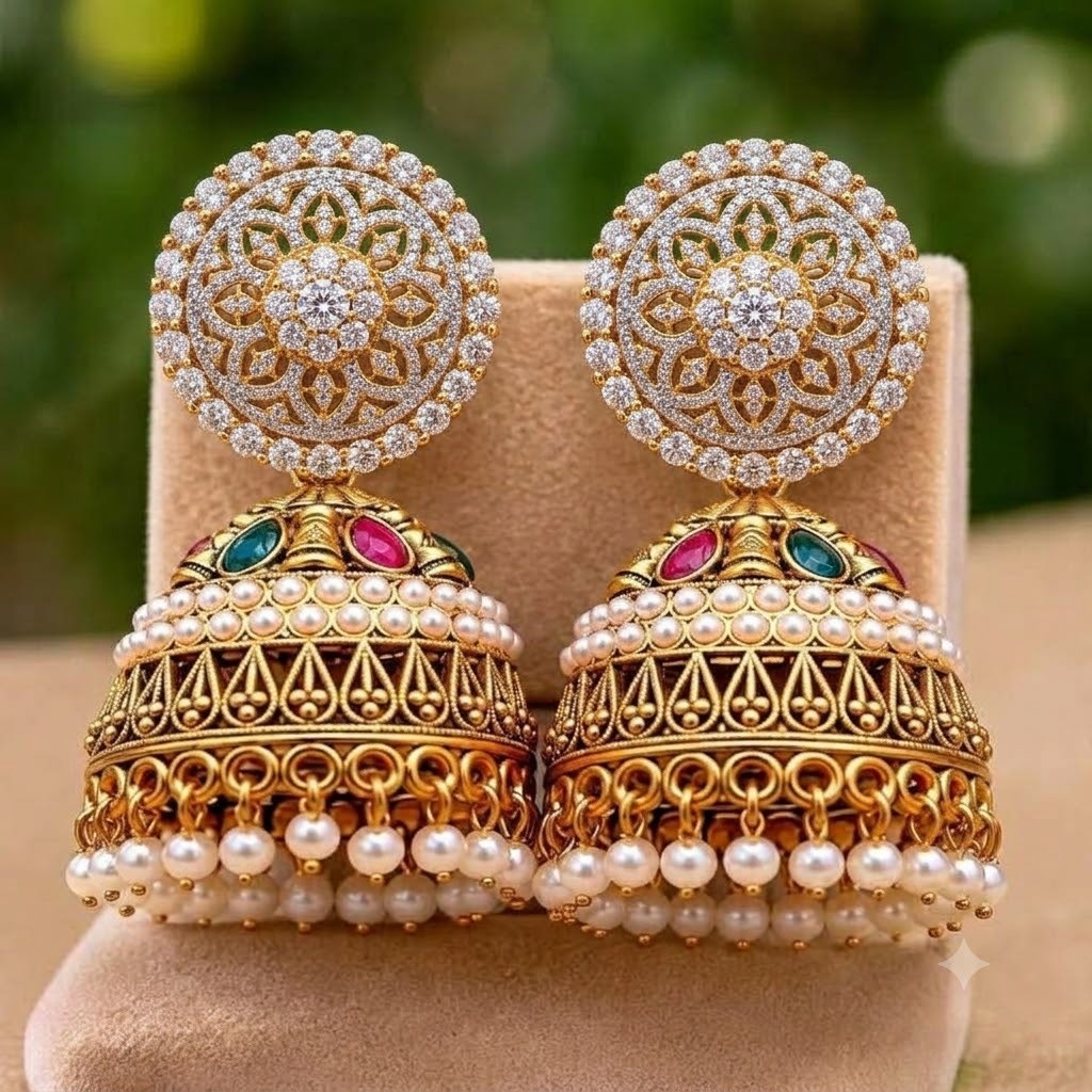 jhumka type earring
