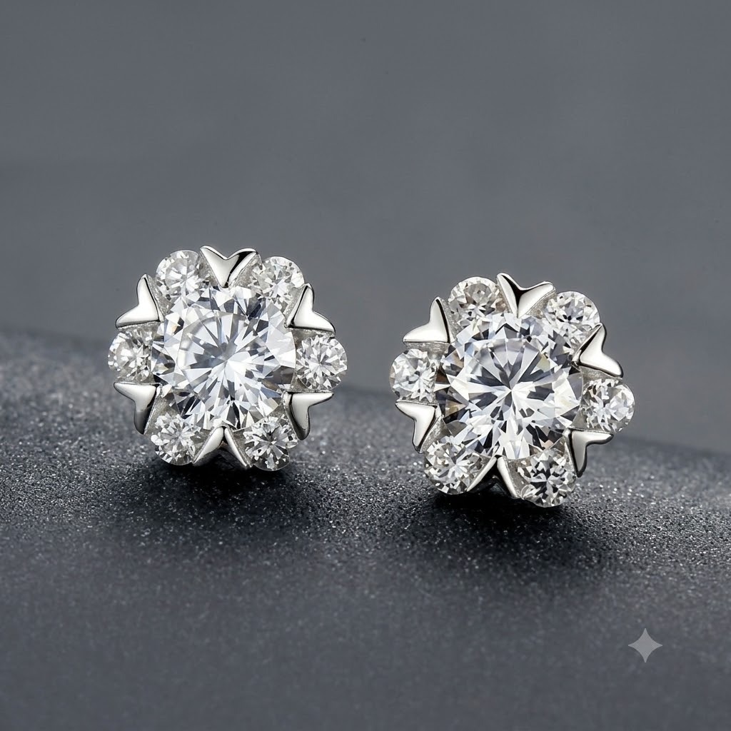 diamond stud earring