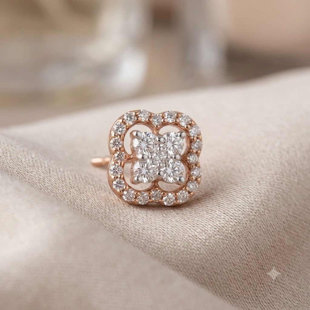 diamond stud earring