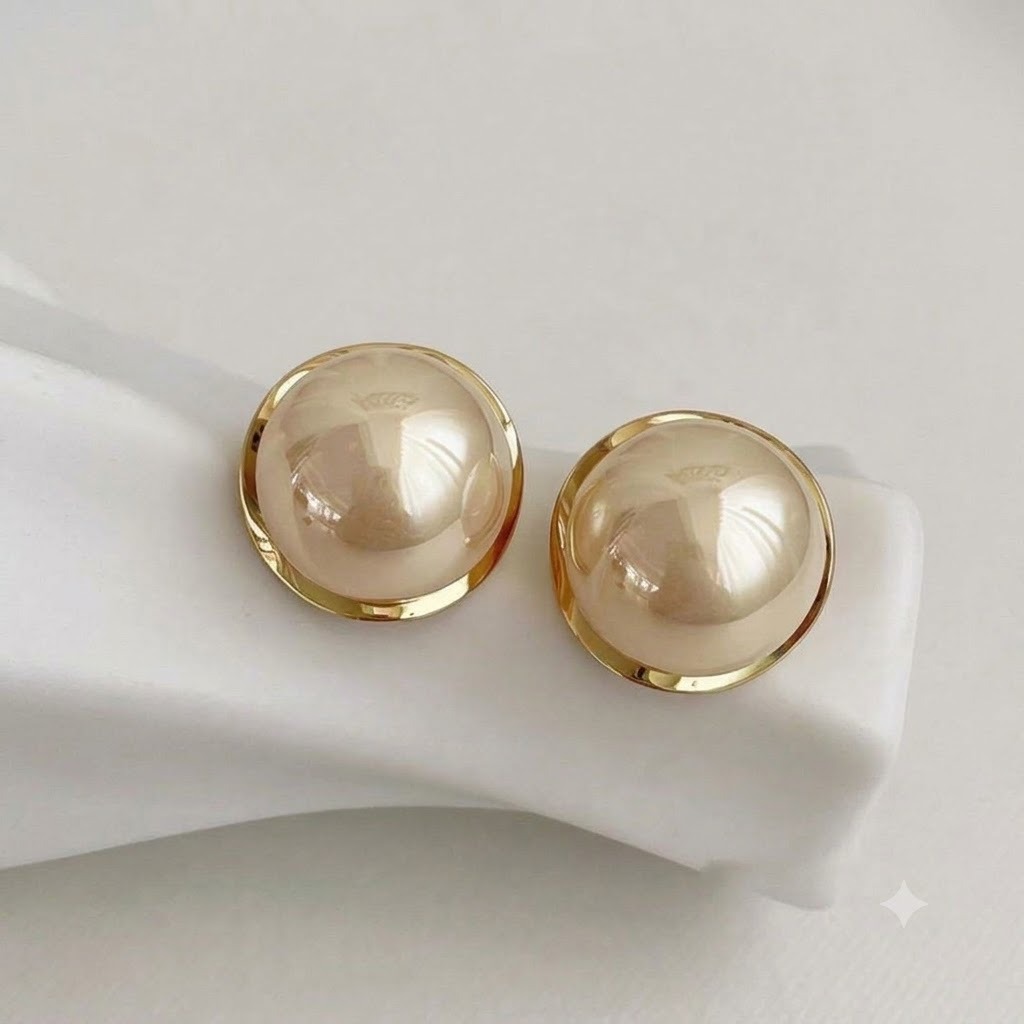 pearl stud earring
