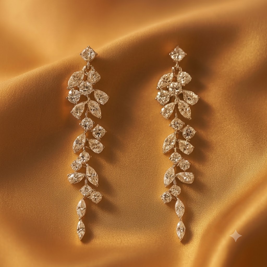 diamond drop earring
