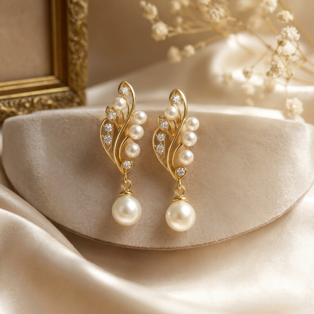 pearl drop earring